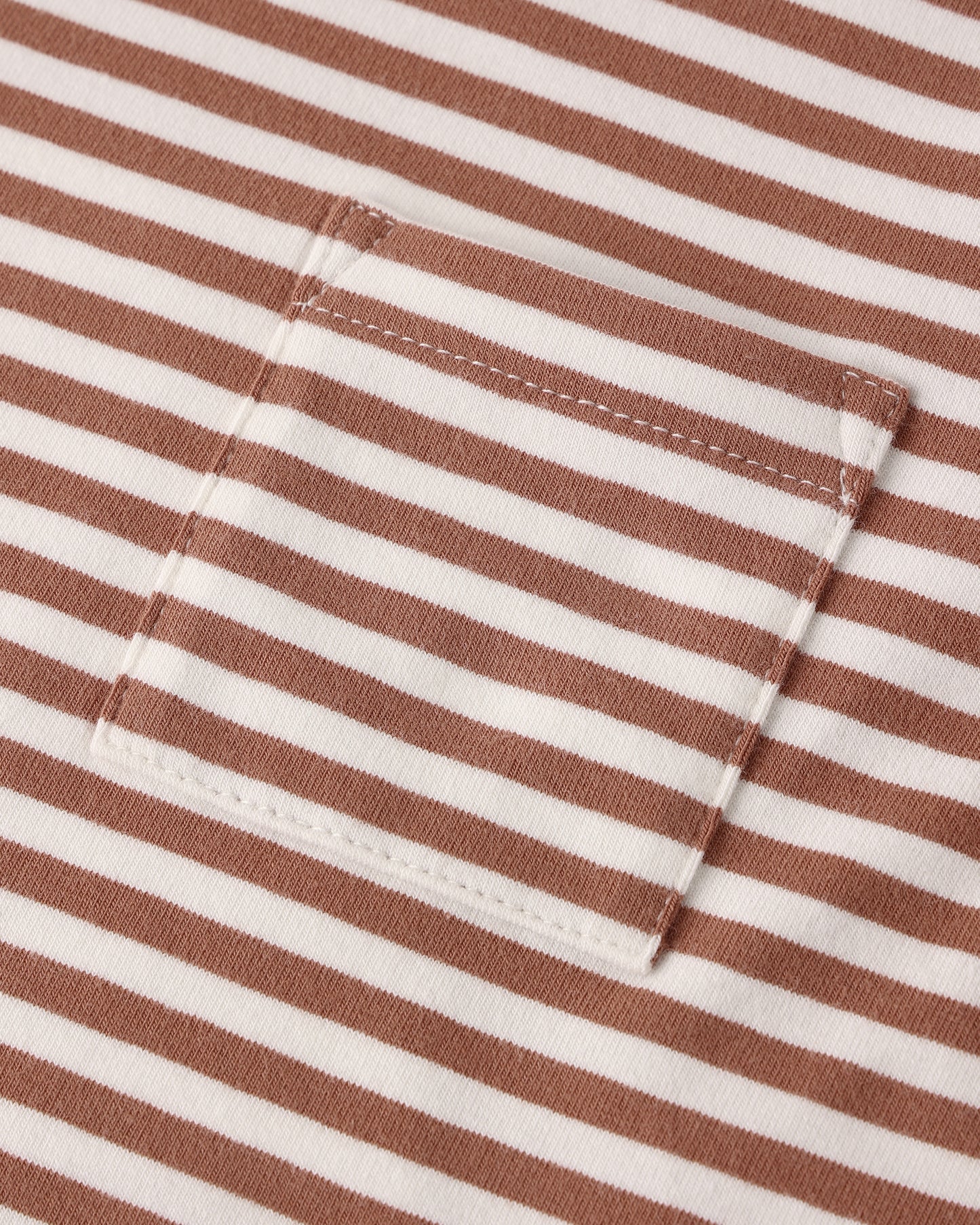 Boxy Pocket Tee + Short Set Poppy Stripe