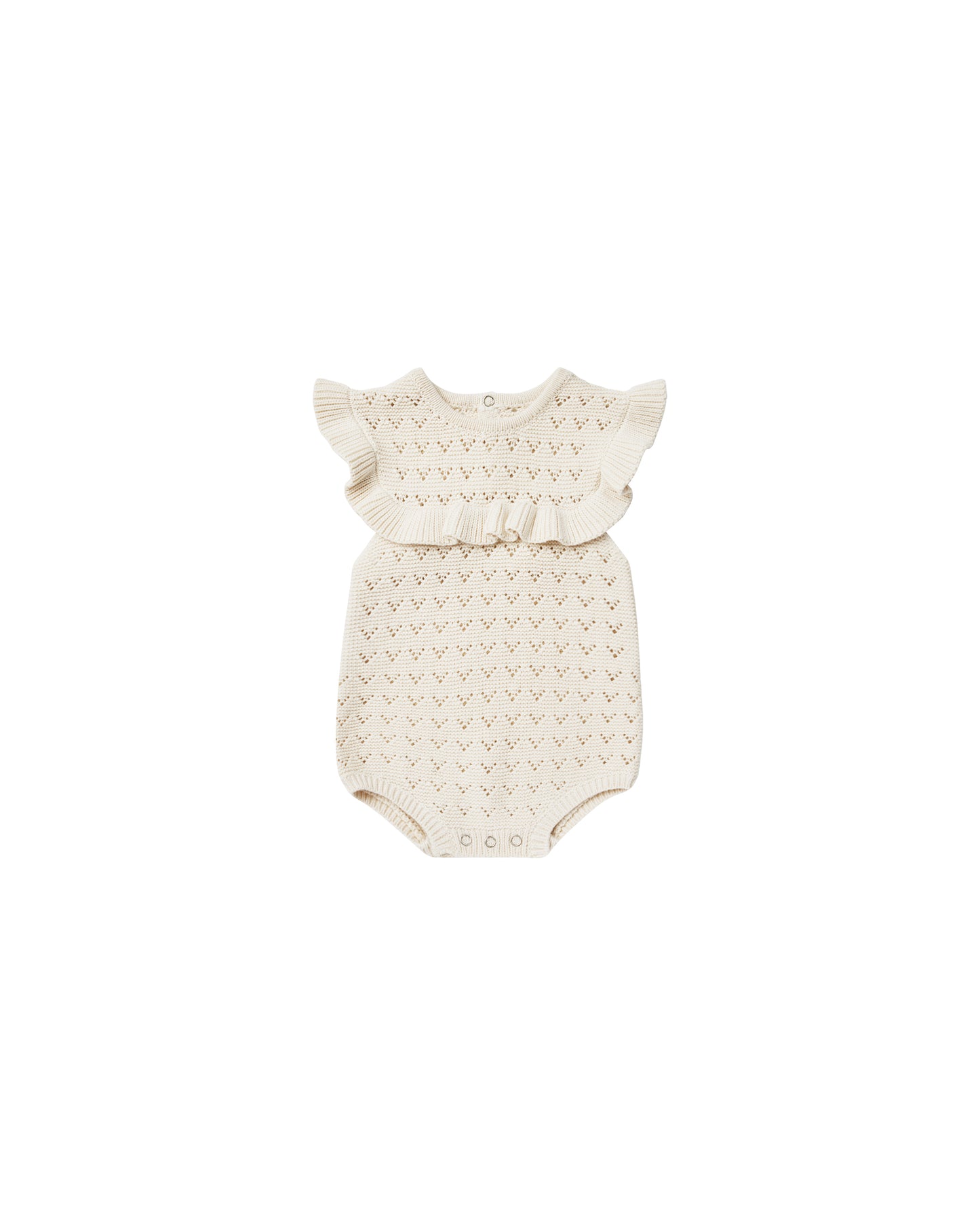 Pointelle Ruffle Romper