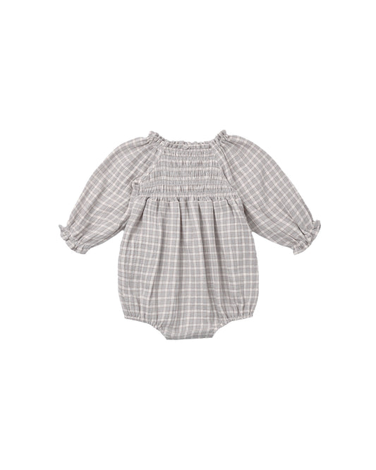 Blue Gingham Eden Romper