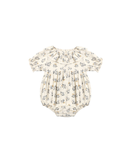 Collared Romper French Floral