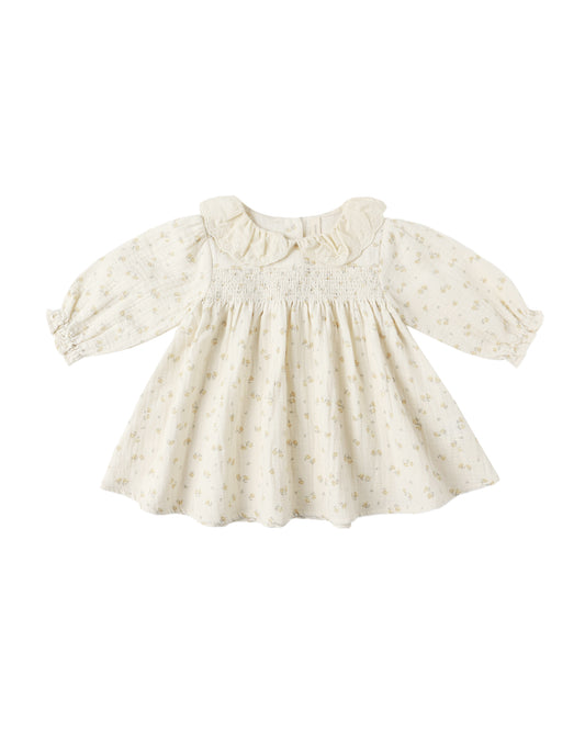 Golden Floral Callie Dress
