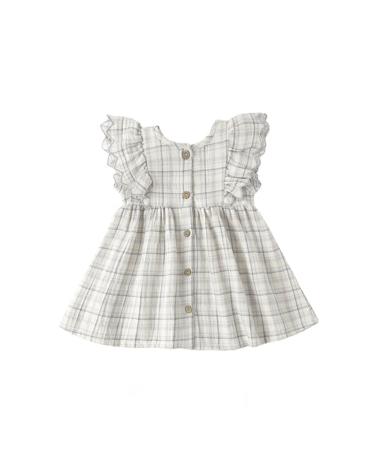 Alina Dress Blue Plaid
