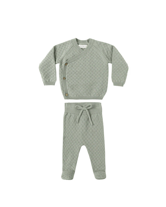 Fern Knit Wrap Top & Pant Set