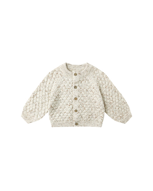 Bubble Knit Cardigan in Natural Confetti