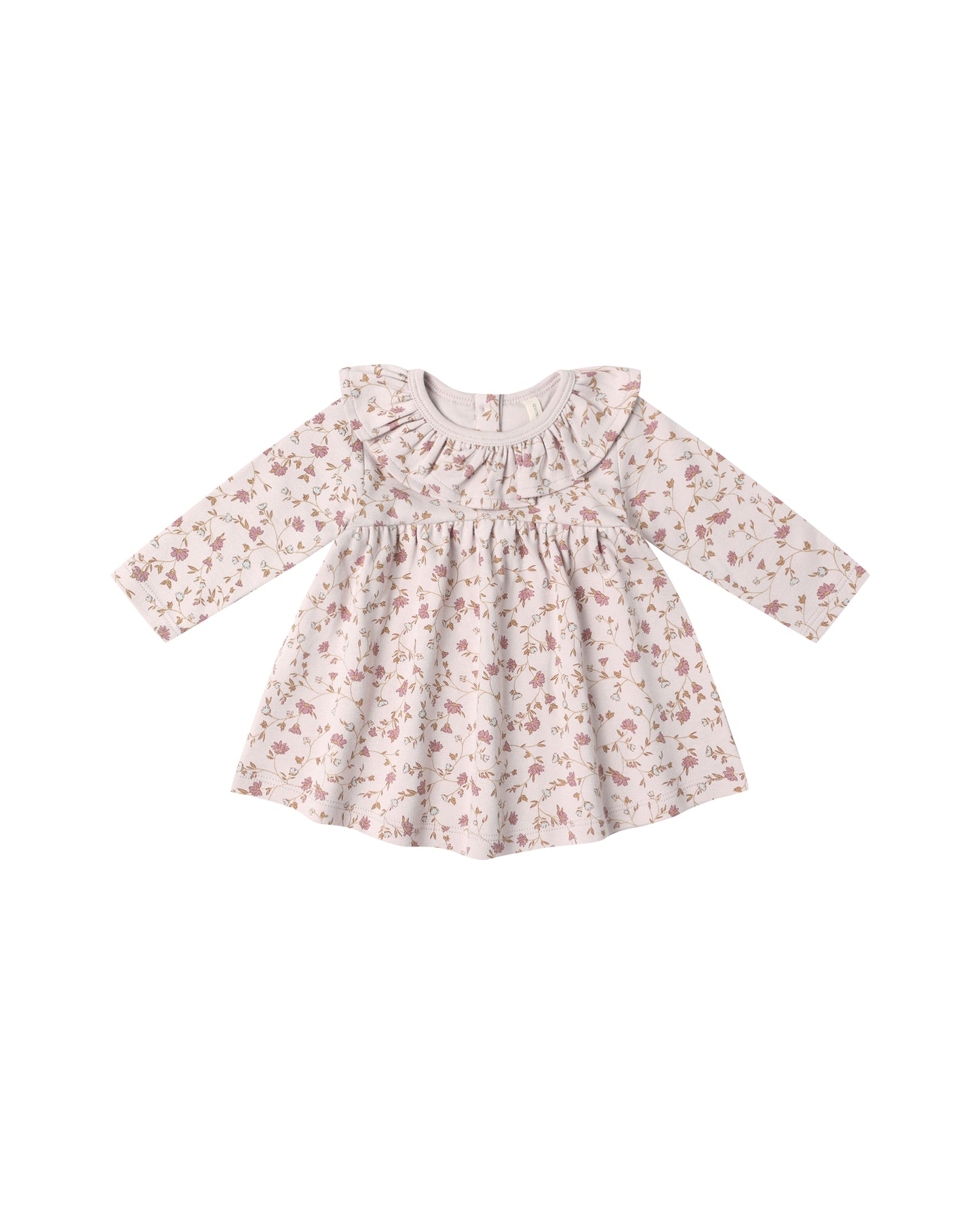 Garden Ruffle Collar Jersey Dress