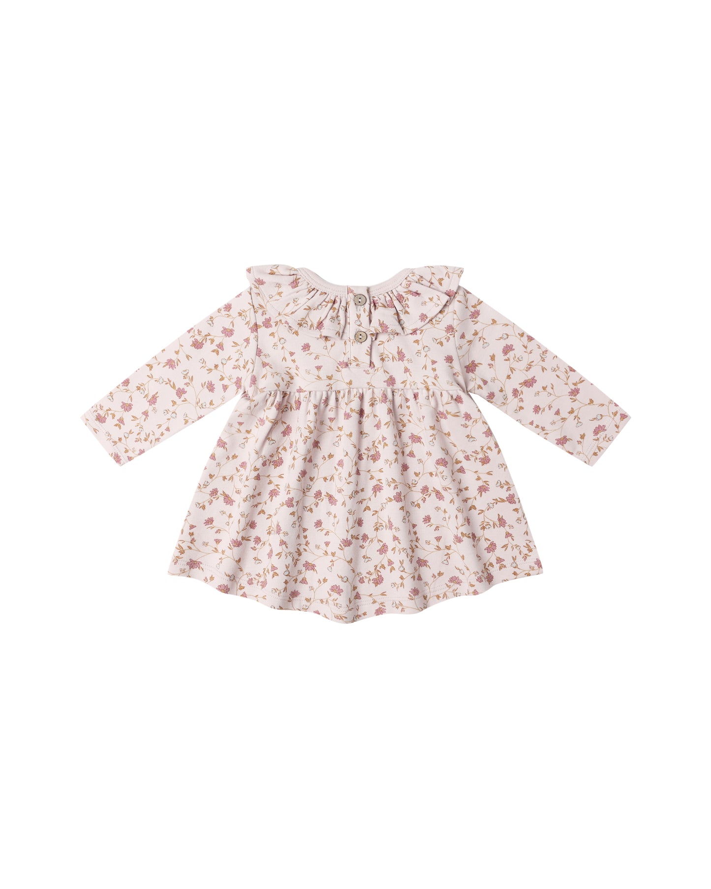 Garden Ruffle Collar Jersey Dress