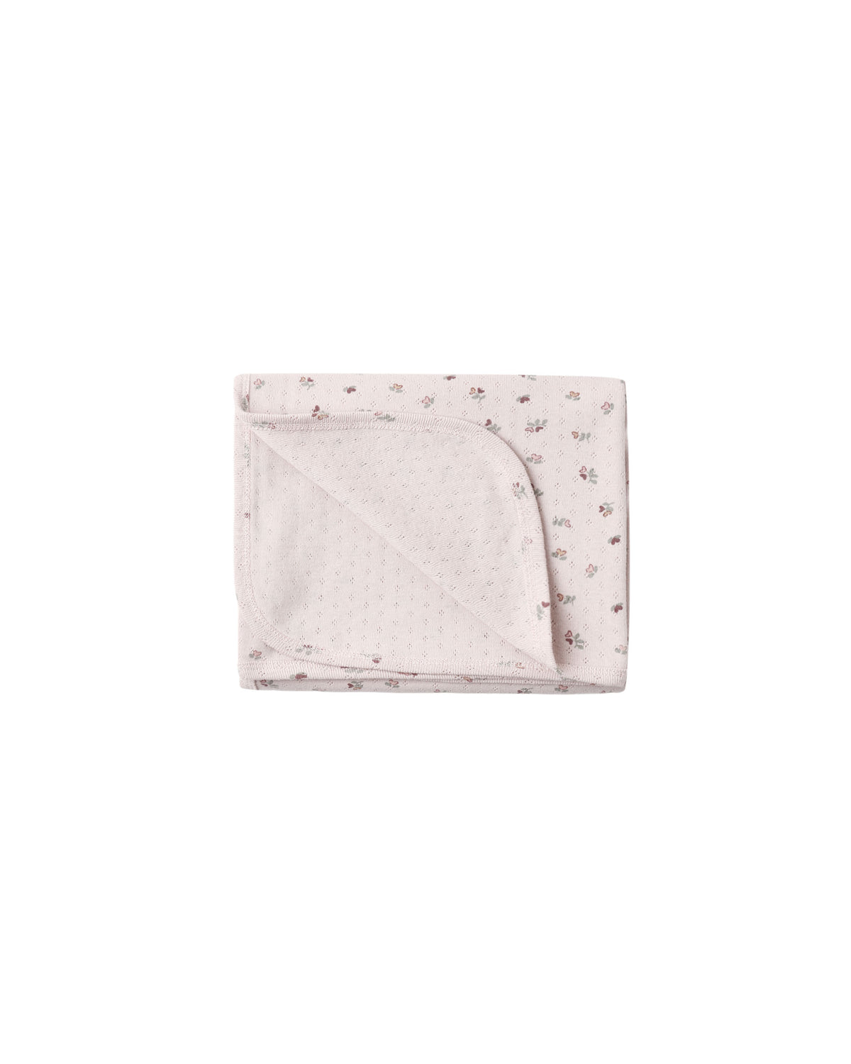 Pointelle Baby Blanket Heart Ditsy