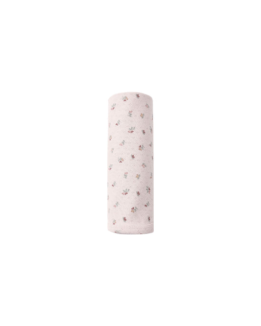 Pointelle Baby Blanket Heart Ditsy