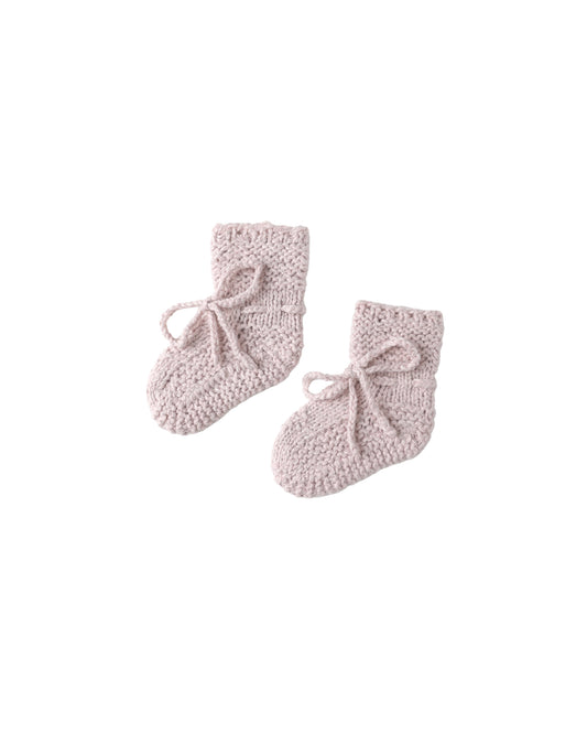 Knit Booties Lilac
