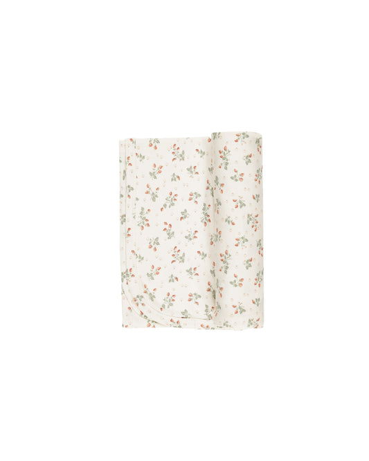 Strawberries Bamboo Swaddle Blanket