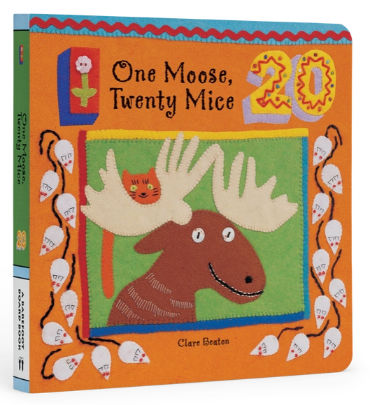 One Moose, Twenty Mice Board Book