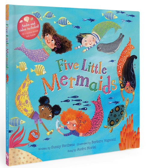 Five Little Mermaids Hard Cover Book