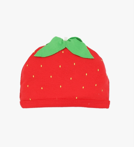 Strawberry Footie & Hat Set