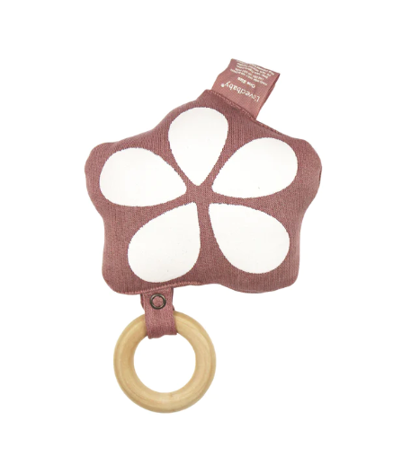 Cozy Plushy Flower Teething Ring