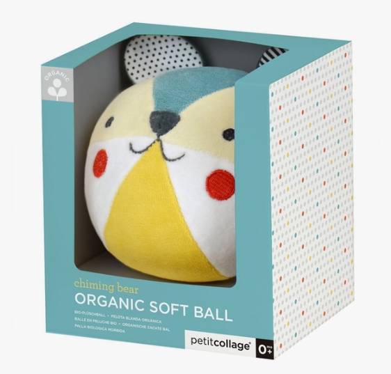 Organic Bear Soft Chime Ball