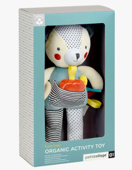 Organic Busy Bear Activity Doll