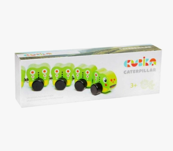 Caterpillar Wooden Push & Go Toy