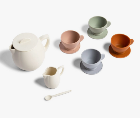 Silicone Tea Set in Ivory