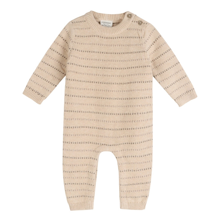 Aiden Textured Stripe Knit Romper