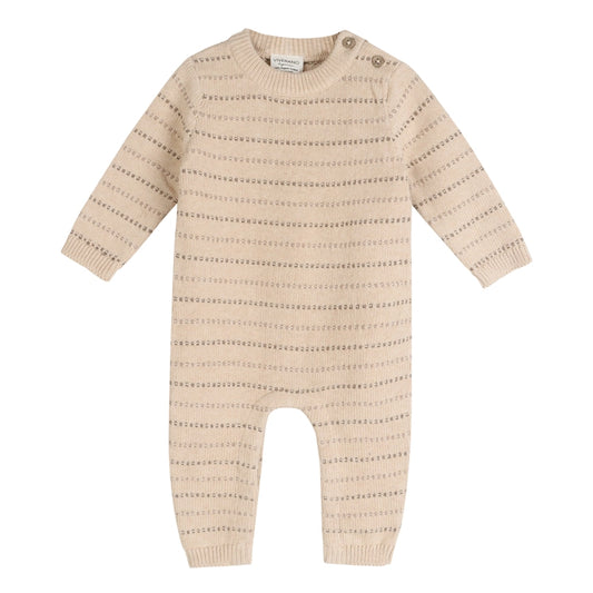 Aiden Textured Stripe Knit Romper