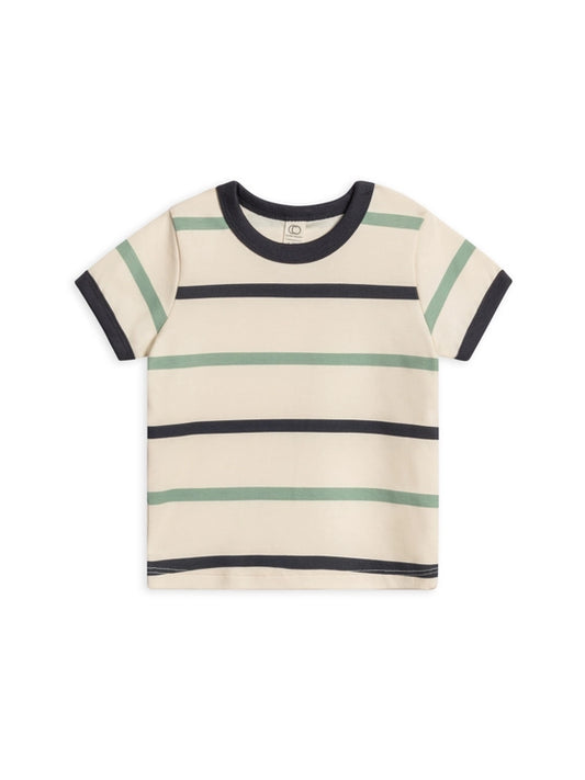 Andy Ringer Tee Aldo Stripe Navy/Jade