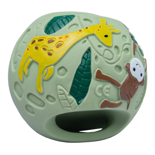 Safari Natural Rubber Grabbing Rattle Ball