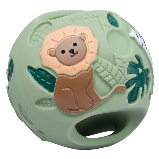 Safari Natural Rubber Grabbing Rattle Ball