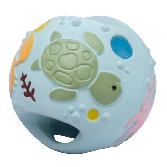 Ocean Natural Rubber Grabbing Rattle Ball