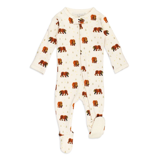 Brown Bear, Brown Bear 2-Way Zipper Footie