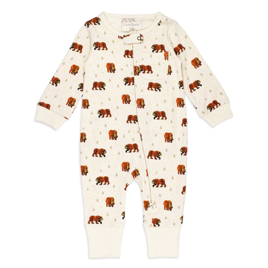 Brown Bear, Brown Bear 2-Way Zipper Romper