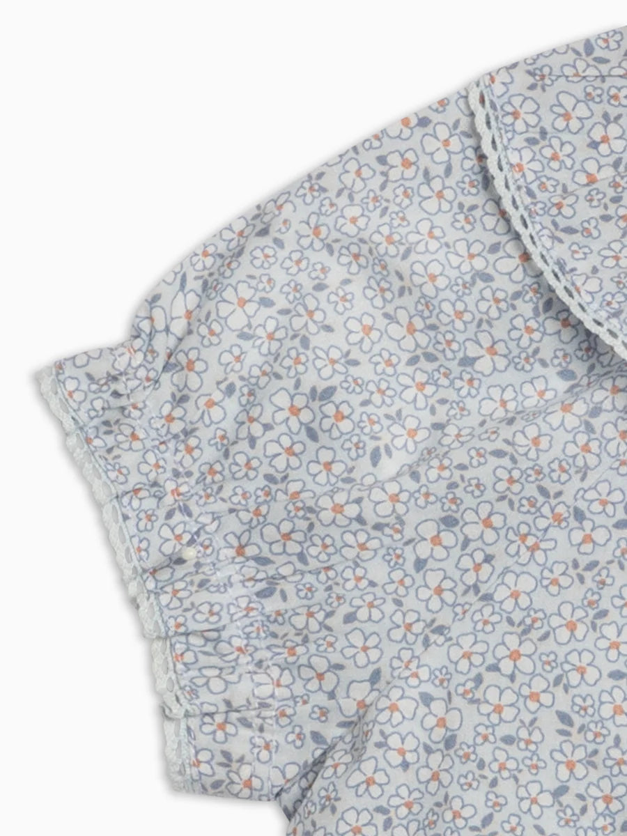 Bess Poplin Ruffle Shirt and Bloomer Set in Cardella Floral