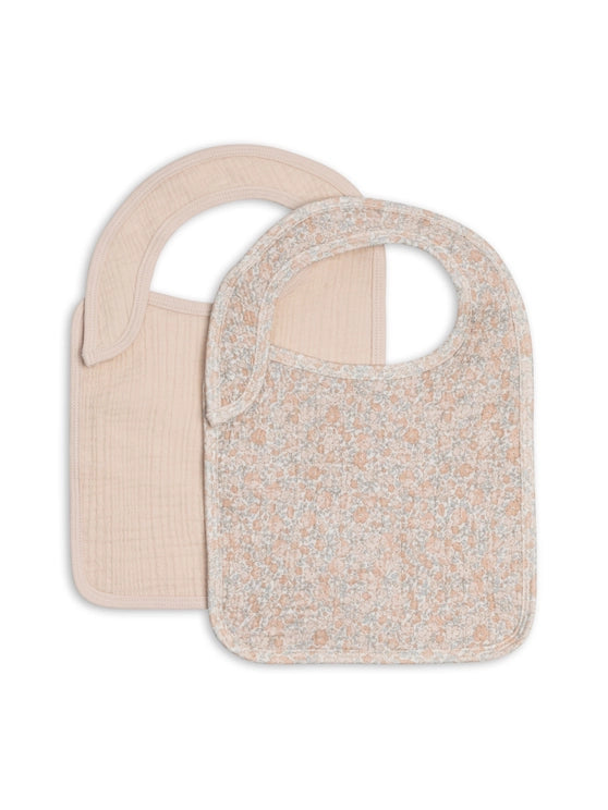 Muslin Bibs 2 Pack in Belmont + Shell