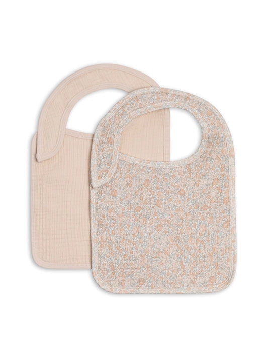 Muslin Bibs 2 Pack in Belmont + Shell