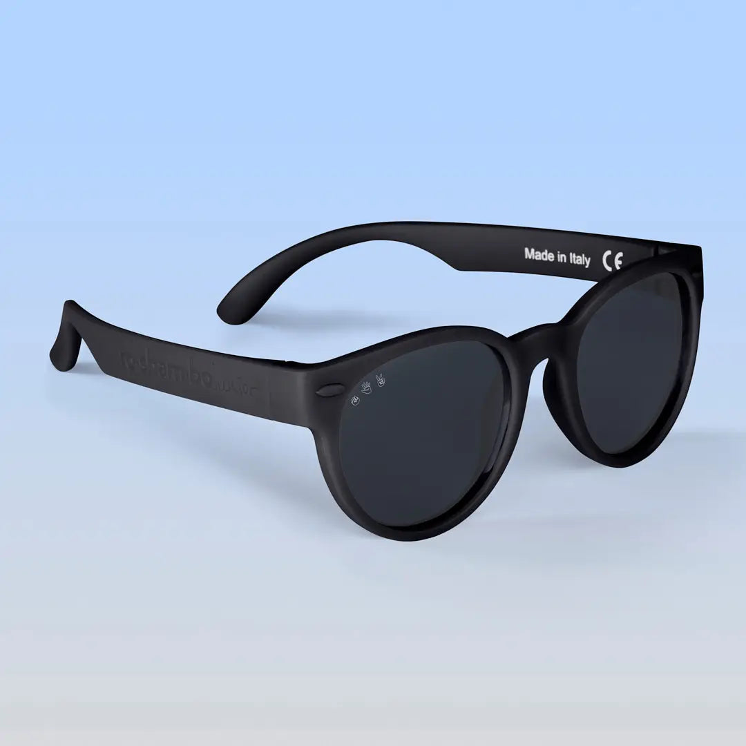 Bueller Rounds Black Polarized Sunglasses