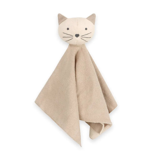 Kitty Cat Organic Baby Lovey Security Blankie