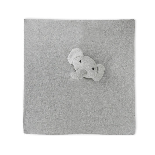 Elephant Organic Baby Lovey Security Blankie