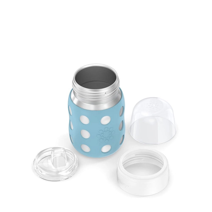 Denim 8oz Stainless Steel Baby Bottle Sippy Spout