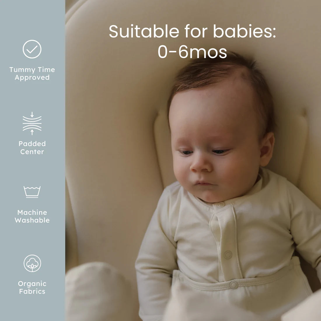 Snuggle Me Organic Infant Lounger Curve in Bluebell