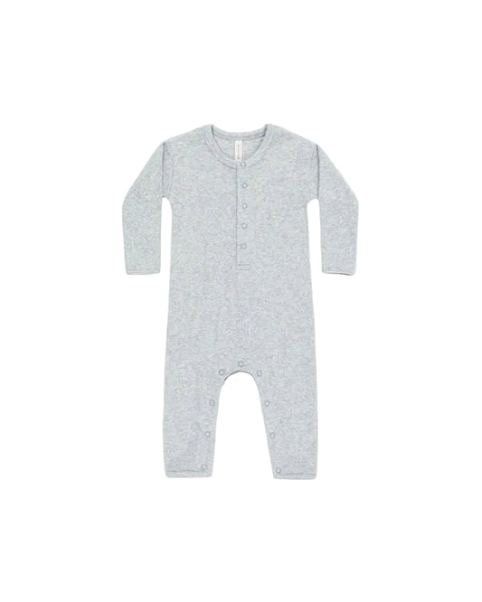 Dusty Blue Ribbed Baby Jumpsuit