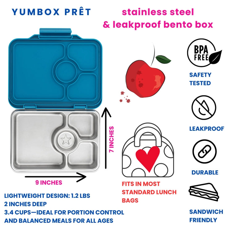 YumBox Pret Stainless Steel Normandy Blue