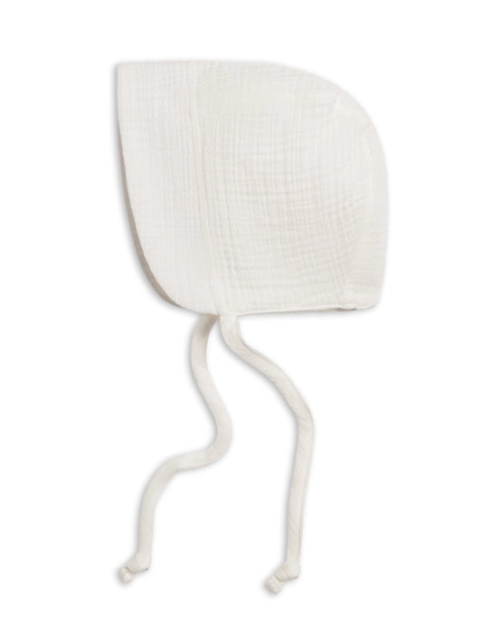Muslin Bonnet in Coconut