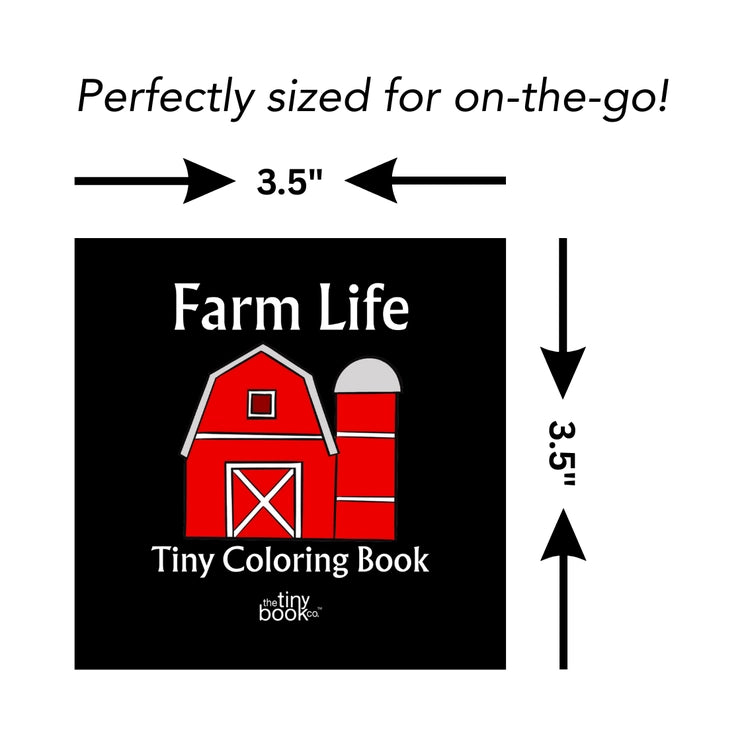 Farm Life Tiny Coloring Book