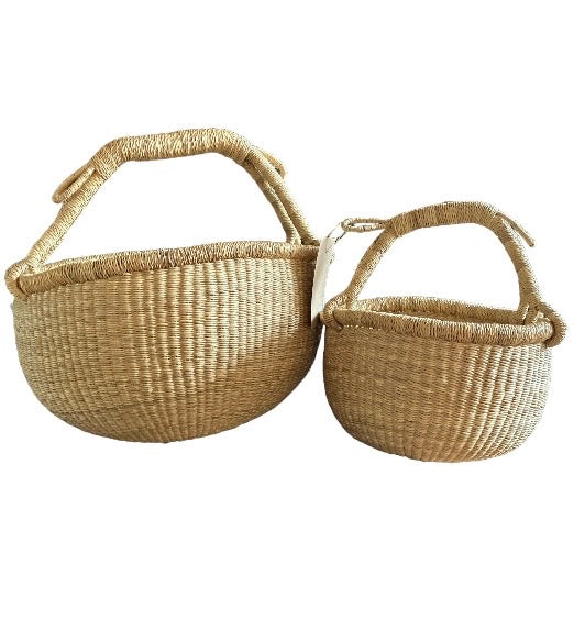 Natural Handmade Bolga Baskets