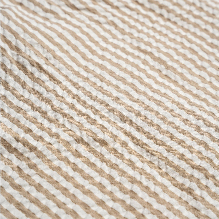 Brown Stripes Organic Bucket Sunhat