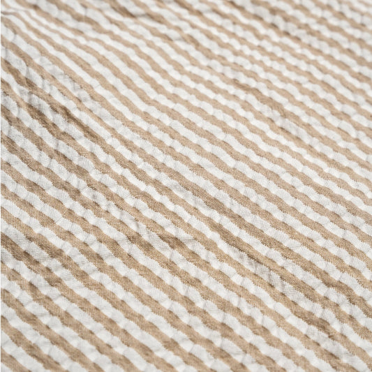 Brown Stripes Organic Bucket Sunhat