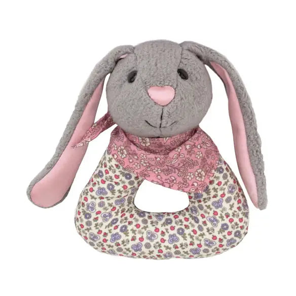 Patterned Bunny Rattle Ring