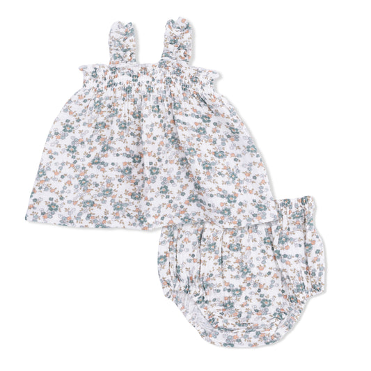 Ruffly Strap Top and Bloomer in Camille Floral