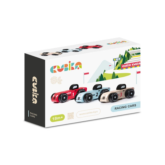 Wooden Racing Car Set