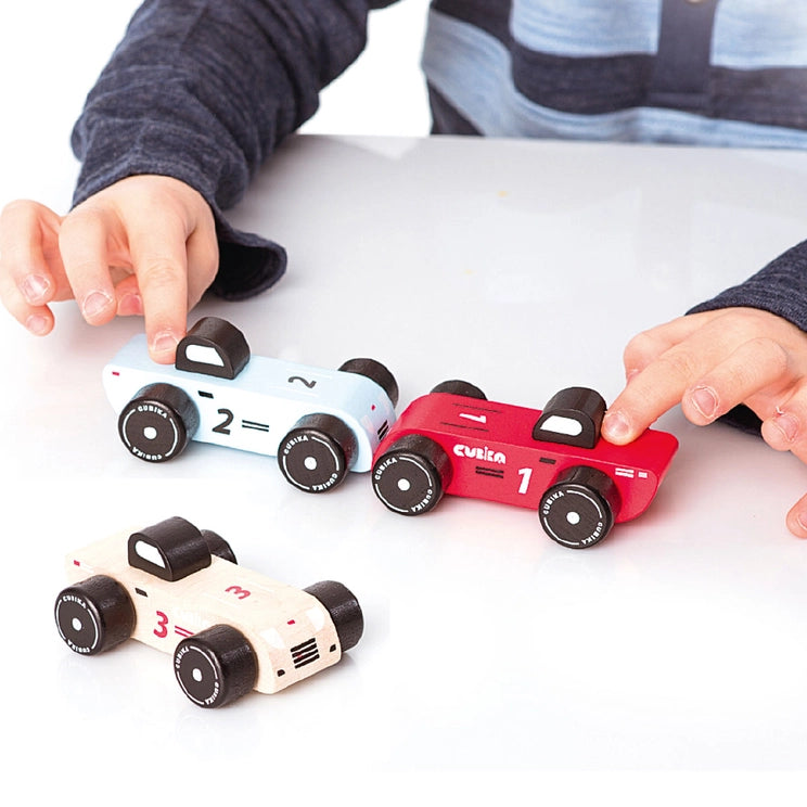 Wooden Racing Car Set