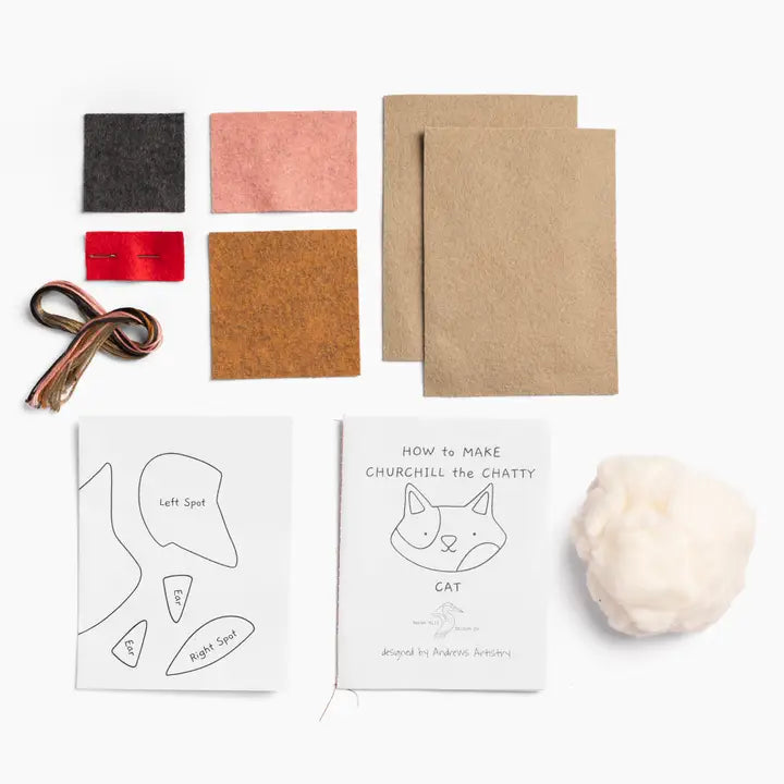 Churchill the Chatty Cat Stitch Kit